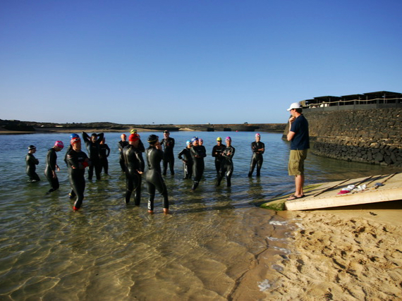 Swim for Tri 1-2-1 coaching training image with central snorkel